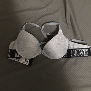 Grey Push up Bra
